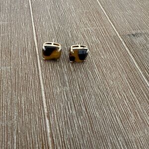 Tortoise Shell Stud Earrings